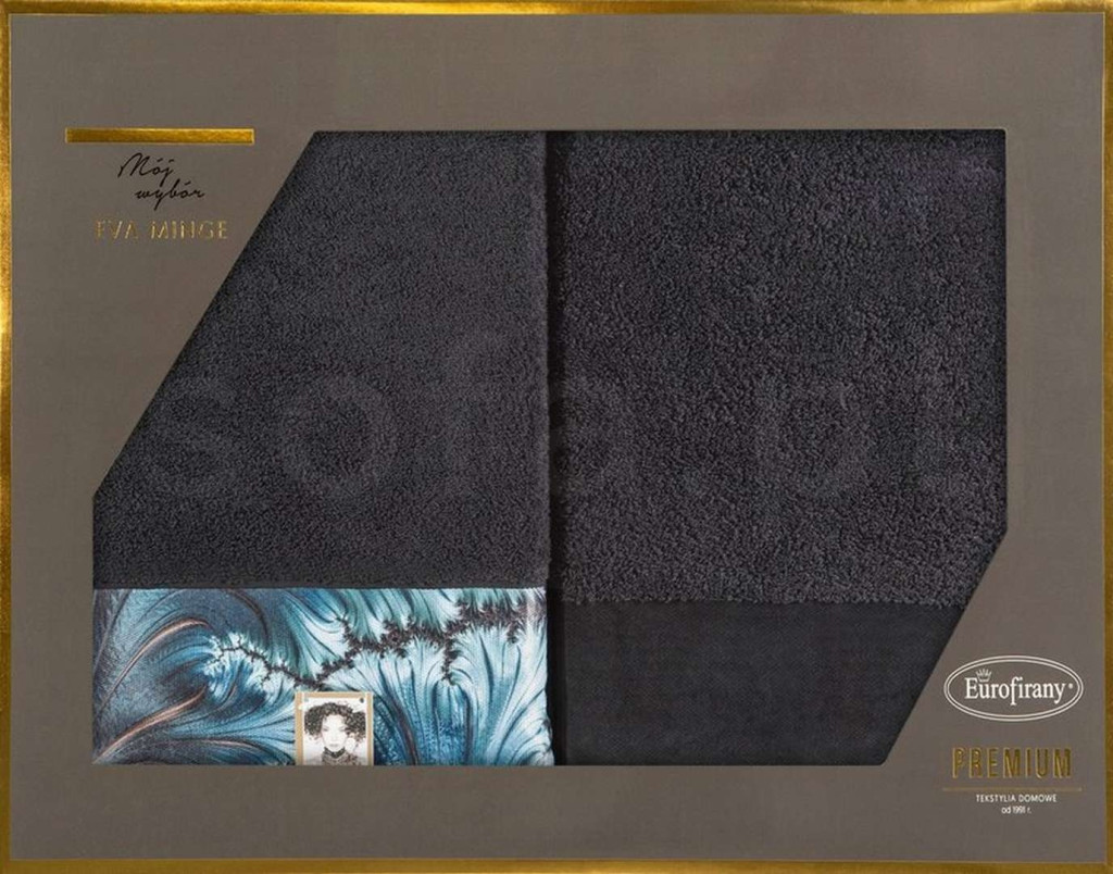Kpl.2 ręczników CHIARA 2/50 czarne