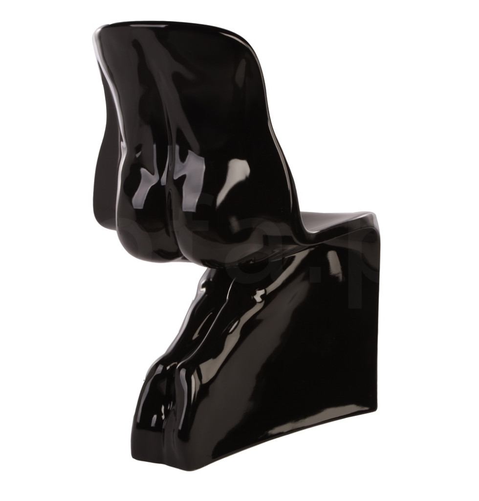 Krzesło HIM czarne - włókno szklane lakierowane