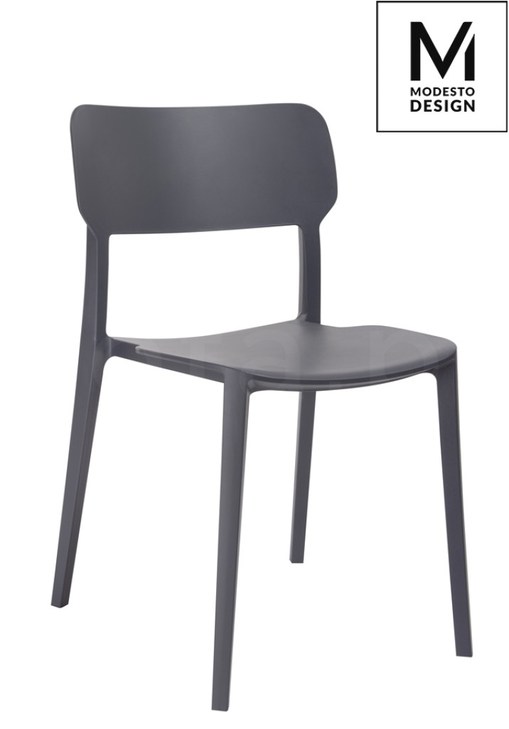 MODESTO krzesło AGAT szare - polipropylen