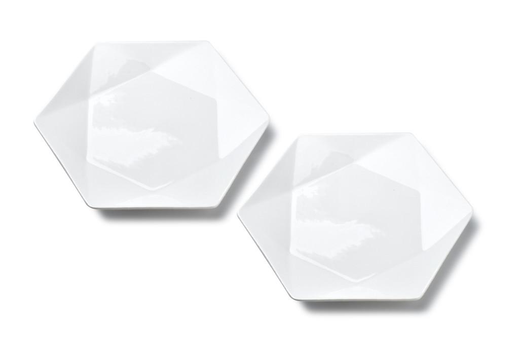 RALPH WHITE Kpl.2 talerzy deserowych    24.5cm x21cm x h2cm